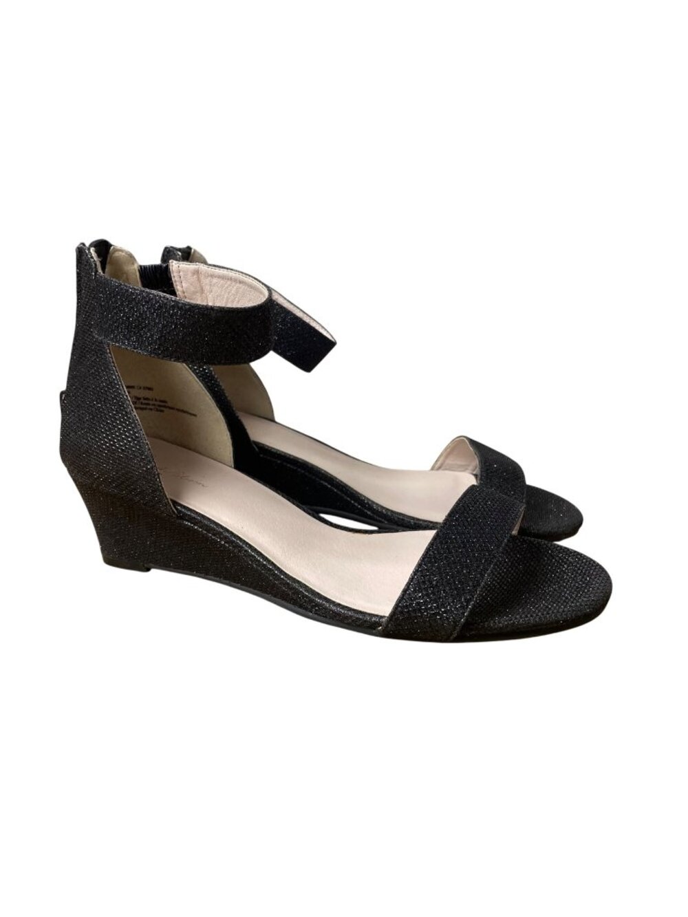 Ruby & Bloom Sparkle Platform Heels Sz 5 Ankle Strap Event Party Holiday